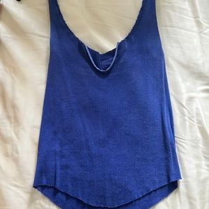 Urban Outfitters Blue Ribbed Tank Top!! In amazing condition!!